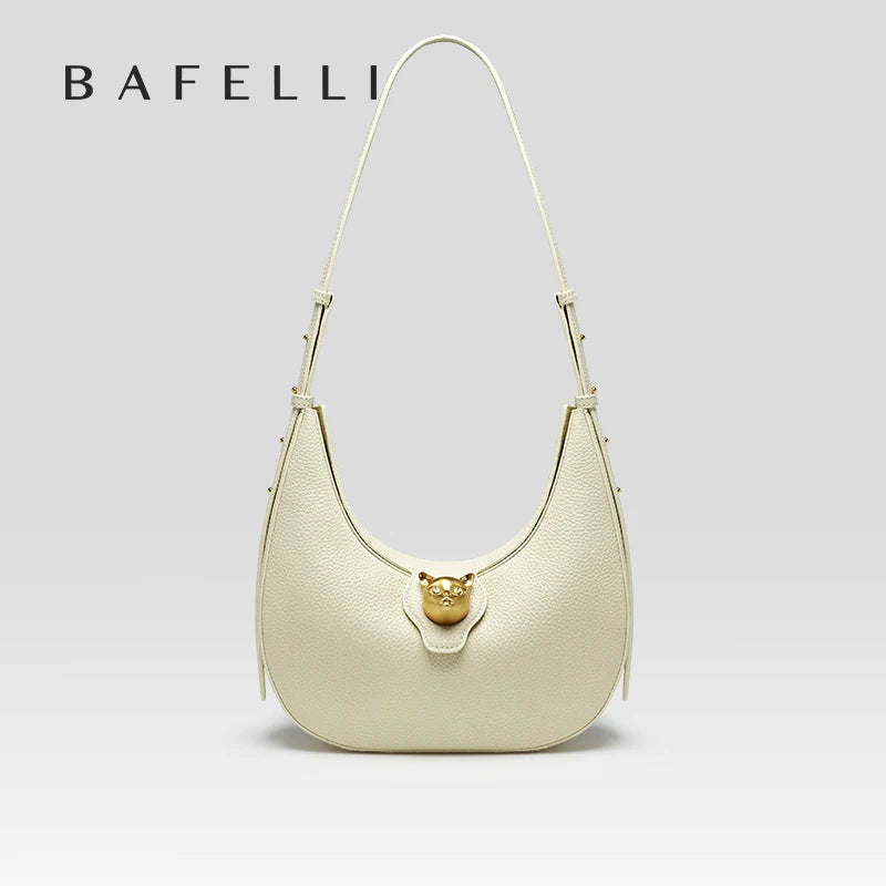 BAFELLI NEW WOMEN HANDBAG CAT SERIES LEATHER LUXURY BAG FASHION RETRO SHOULDER