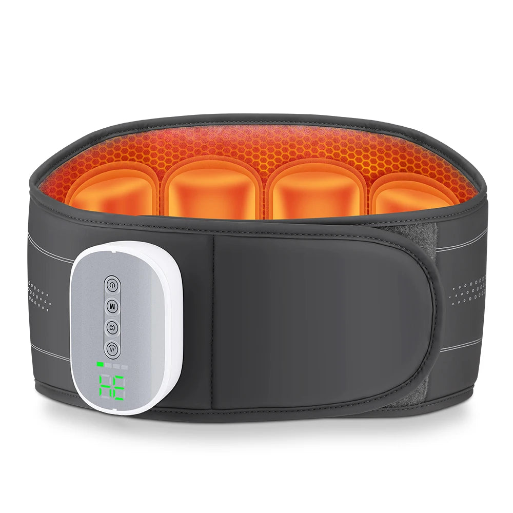 Cordless Airbag Heated Waist Belt Lower Back Lumbar Support Heating Pad 4 Heating Massage Brace Abdomen Warm Menstrual Care Wrap