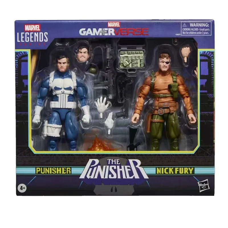 Original Hasbro Marvel Legends Series PUNISHER & NICK FURY Action Toys Figure Model Ornaments