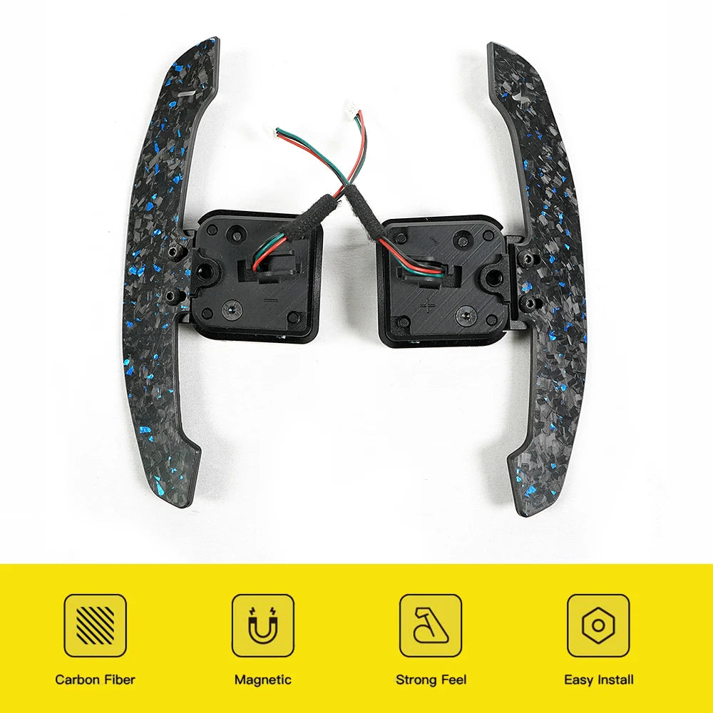 Magnetic Shift Paddle For Audi Carbon Fiber Steering Wheel Shift Paddle A8 Q3 Q4 Q5 Q7 Q8 S1 S3 S5 SQ5 SQ8 RS3 RS5 RSQ5 B8 B8.5