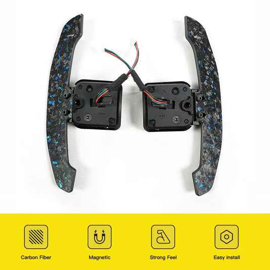 Magnetic Shift Paddle For Audi Carbon Fiber Steering Wheel Shift Paddle A8 Q3 Q4 Q5 Q7 Q8 S1 S3 S5 SQ5 SQ8 RS3 RS5 RSQ5 B8 B8.5