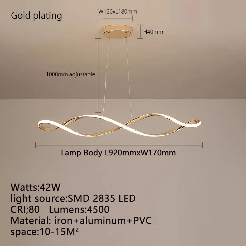 Modern glass home decor led lights pendant, lamps for living room Chandeliers M1