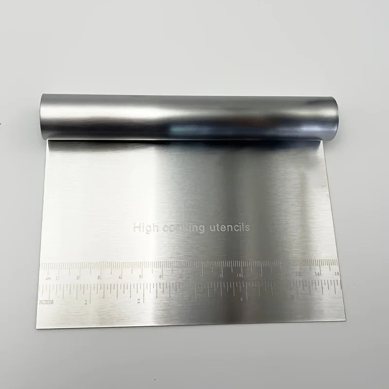 1pc, Stainless Steel Dough Scraper with Cutter, Pastry Chopper for Baking, Kitchen Gadgets and Accessories