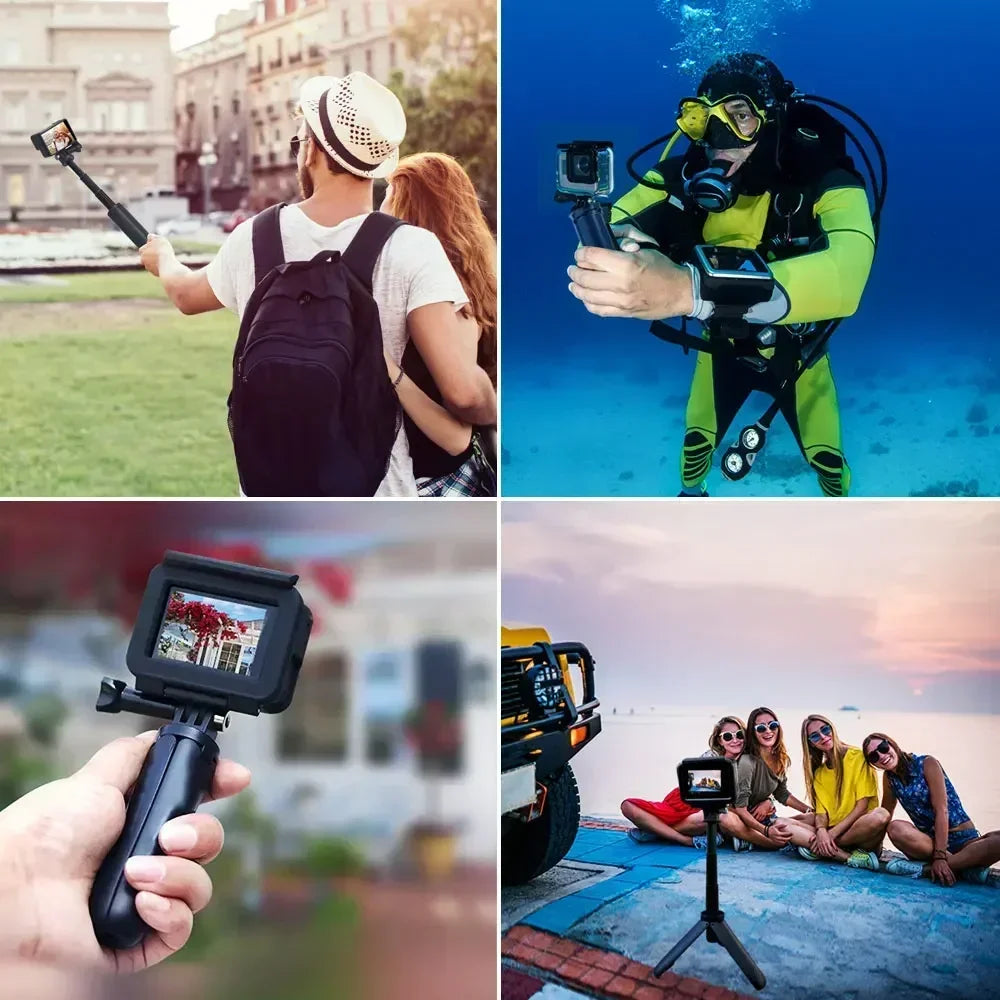 Sports Photography Camera Stand Portable Handheld Selfie Stick Retractable Desktop Tripod Outdoor Photography for Gopro 111/2/13