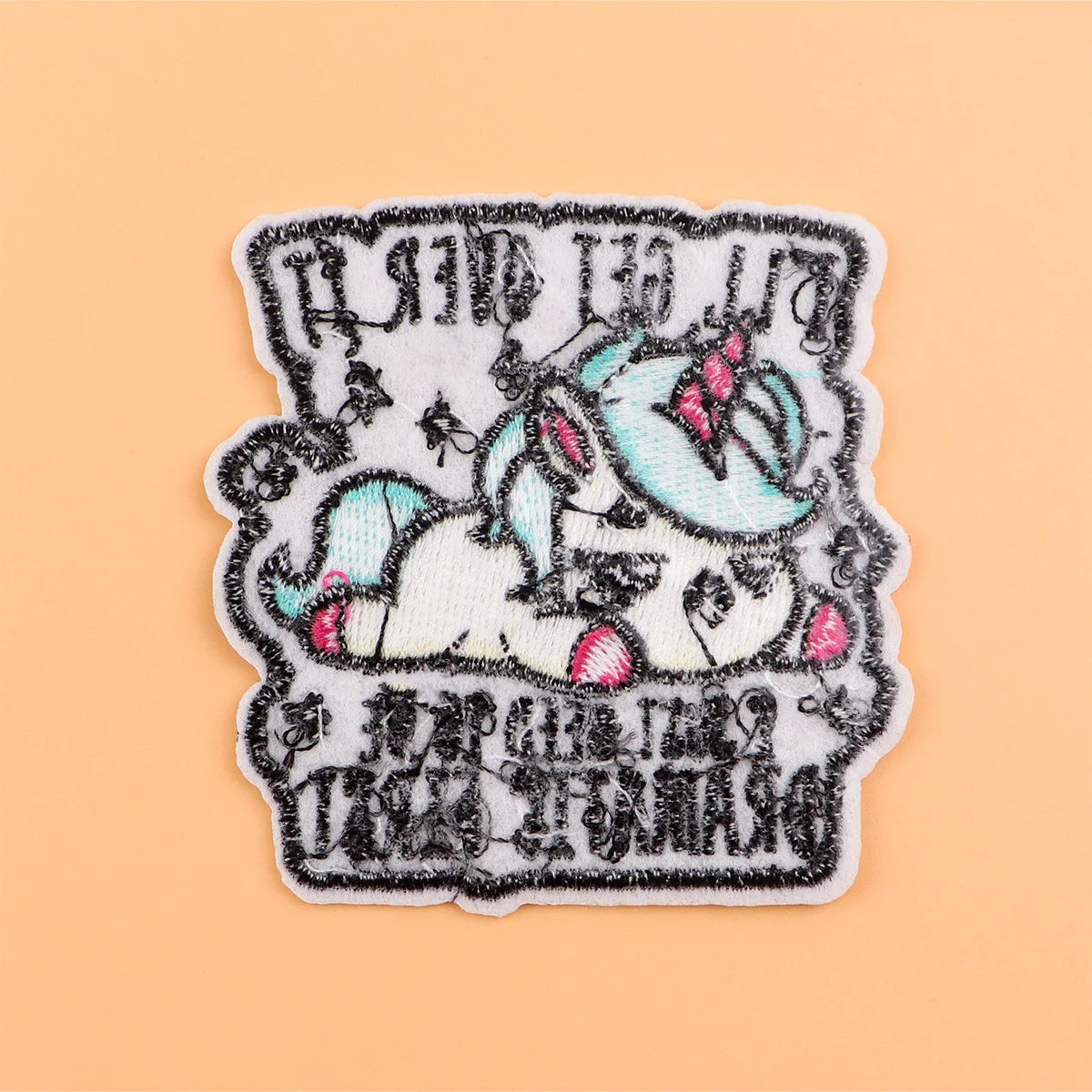 I'LL GET OVER IT Iron On Patch Clothes Patch For Clothing Cartoon Embroidered Patch Garment Apparel Accessories Sewing Stickers