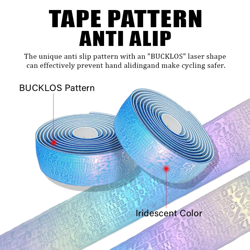 BUCKLOS  Ultralight Bicycle Handlebar Tape Anti-slip PU Wear-resistant Road Bike Bar Wrap Belts Soft EVA Cycling Handle Tapes