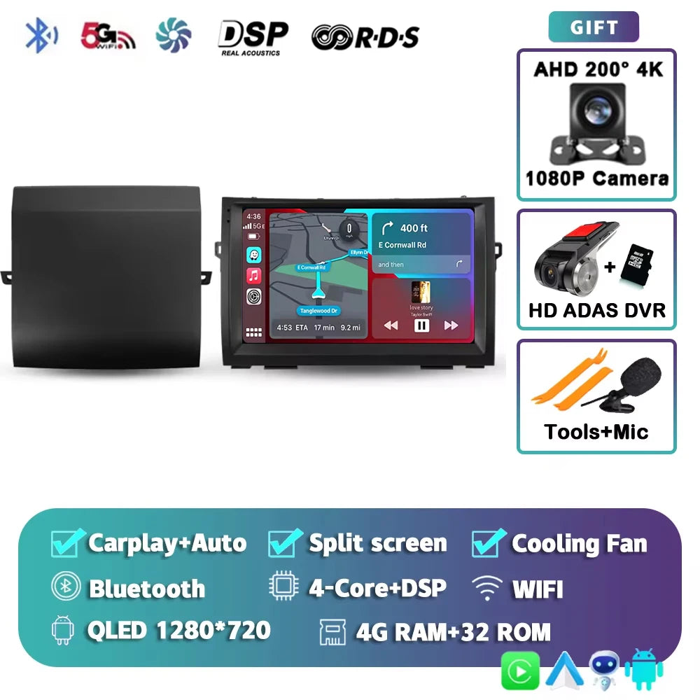 WIFI For Toyota Prius XW20 II 2 2003 - 2011 Car Radio Multimedia Video Player Navigation stereo GPS Android 15 No 2din 2 din dvd