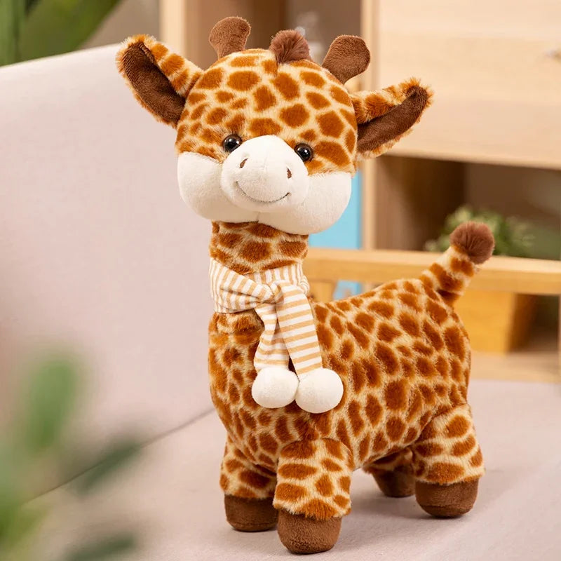 Keylingwd Simulation Giraffe Plush Toy Soft Plush Stuffed Animal Giraffe Doll Room Decoration Birthday Gift
