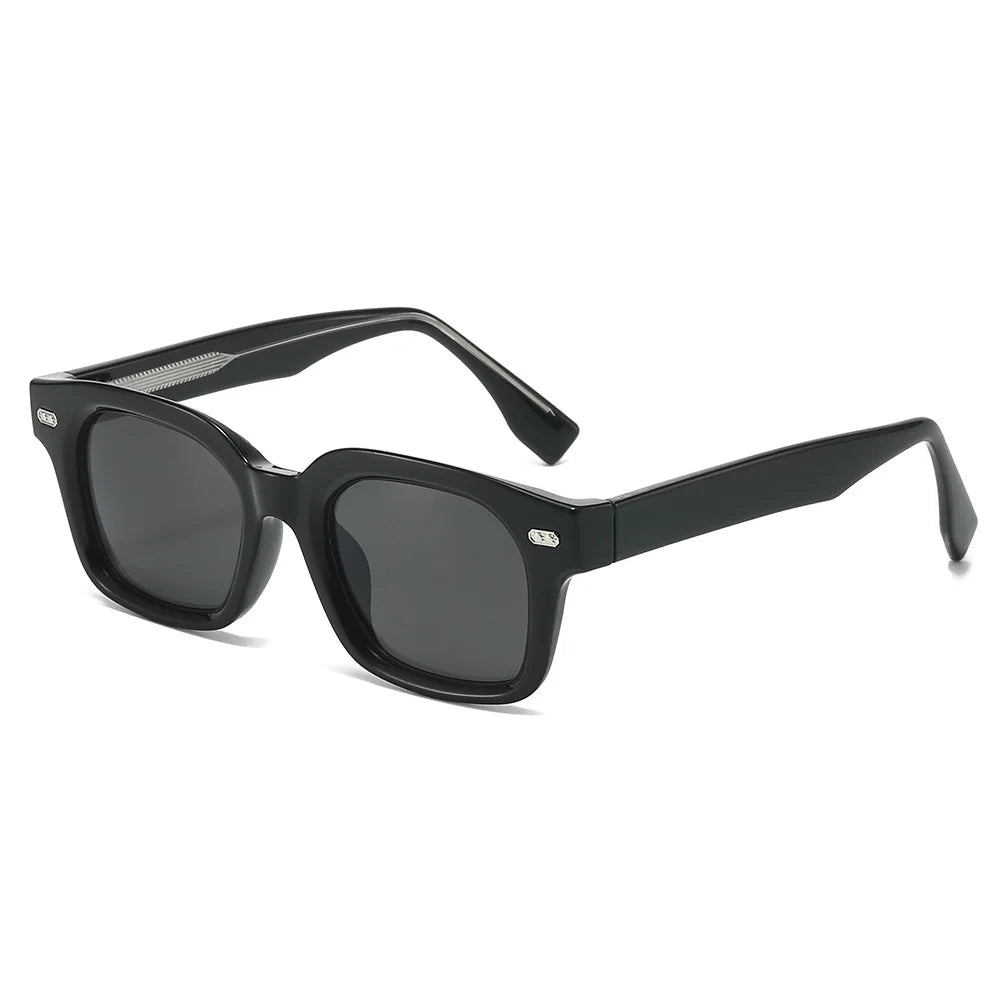 JNPCXI Retro Square Sunglasses for Men WomenVintage Classic Sun Glasses Fashion Stylish Shades with Metal Pins 604475