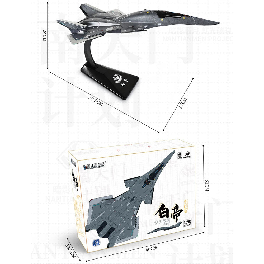 1:50 1:144 Bai Di Aerospace Fighter Model Alloy Diecast Toys Car Bracket Head Can Rotate Metal Body Exquisite Models Collection