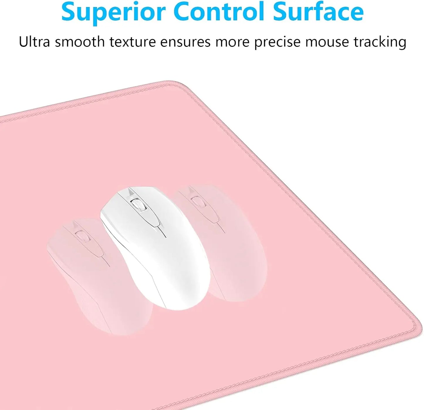 Large Mouse Pad, Mouse Mat with Stitched Edges, Full Size Keyboard Pad with Non-Slip Base, XXL Computer Desk Mats for Office