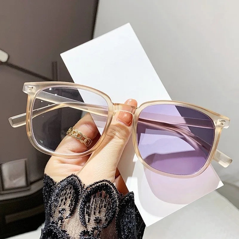 Fashion Photochromic Anti Radiation Eyeglasses for Women/Men Anti Blue Light Computer Glasses