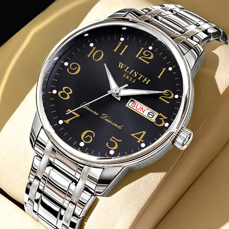 Luxury Women Watch Quartz Watch Digital Wristwatch Waterproof Calendar Luminous Watch Fashion Business Light Man Clock Watches