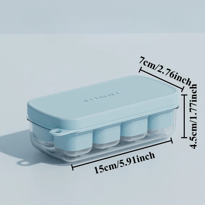 Easy-Press Silicone Ice Cube Tray - Food Grade, Quick-Freeze Mold for Home, Kitchen & Outdoor Use, Ideal Kitchen Accessory
