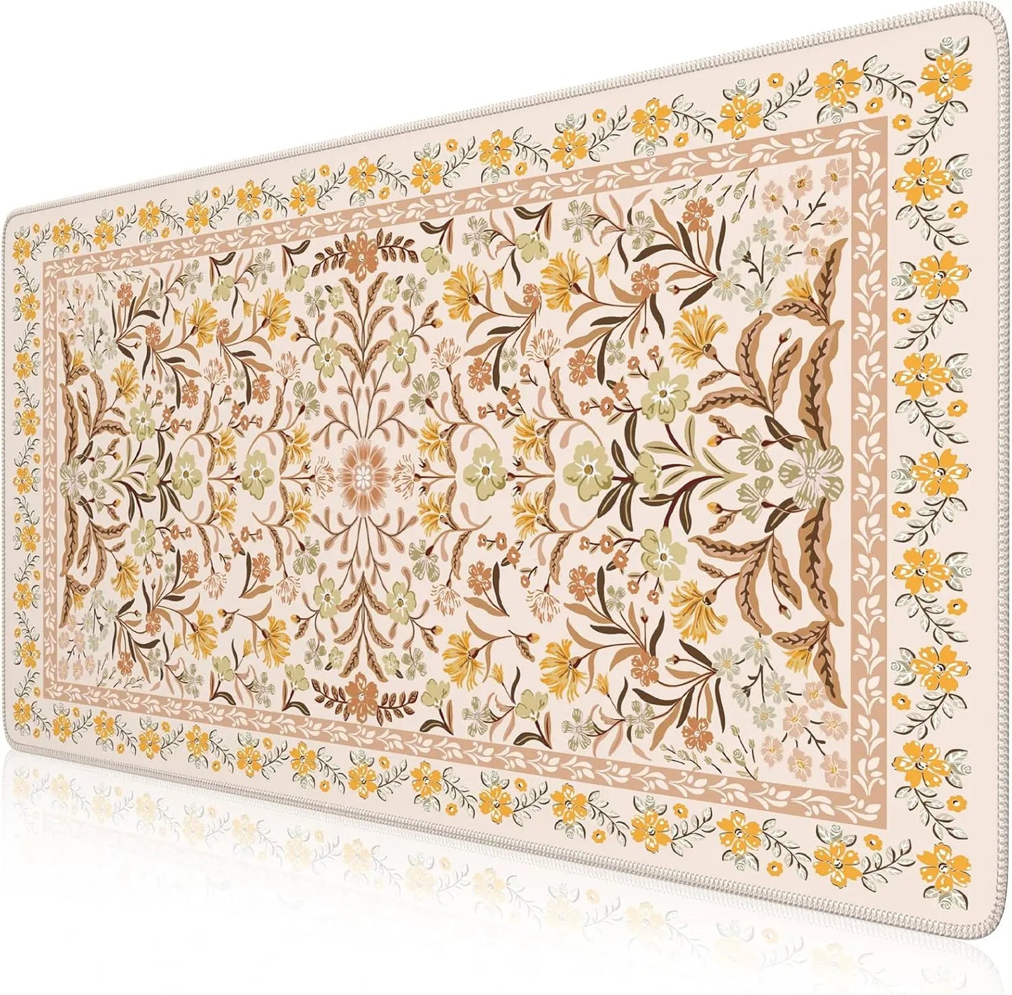Desk Mat for Keyboard and Mouse, Large Mouse Pad, Desk Pad Mat, Anti-Slip Big Mousepad with Stitched Edges for Computer Desktop