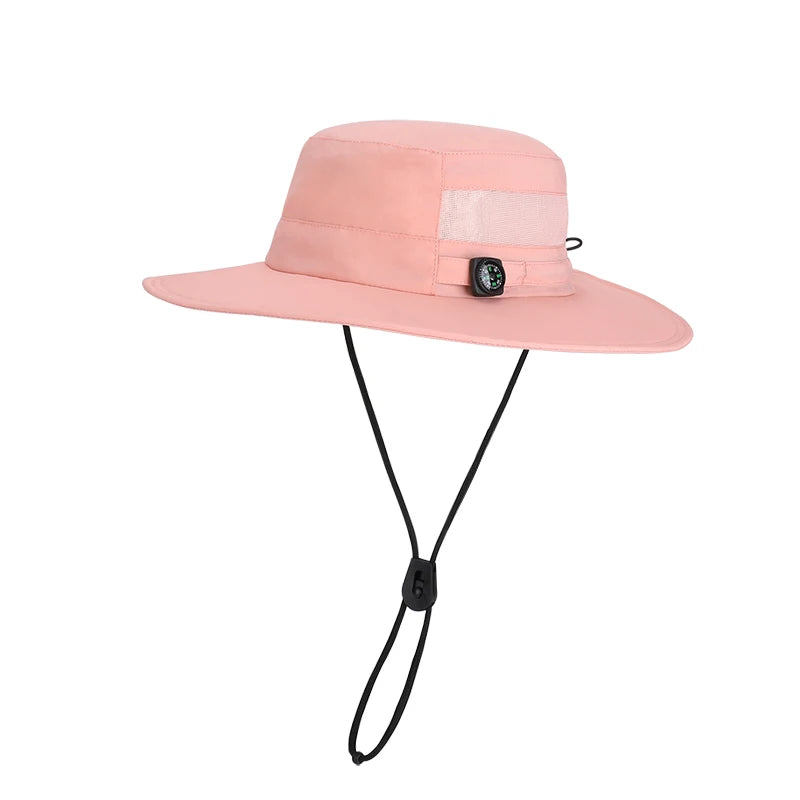 New summer women's sun hat - quick-drying and breathable fisherman hat for men, fishing and hiking compass hat