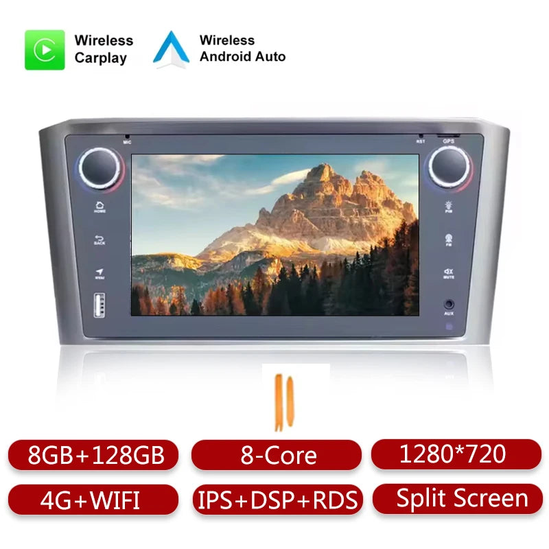 Hustly Android Radio For Toyota Avensis T25 2002-2008 Car Multimedia Player GPS Navigation Head Unit Auto Radio