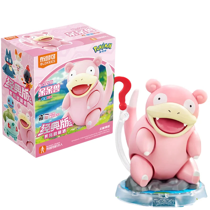 Original BLOKEE Pokemon Pikachu Bulbasaur Squirtle Charizard Eevee Action Figure