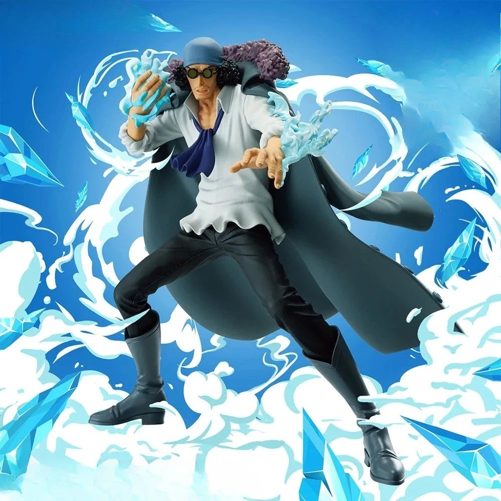 【IN STOCK】Original Banpresto Battle Record Collection One Piece Kuzan Aokiji 15cm  Figure PVC Collectible Model Toy Gift