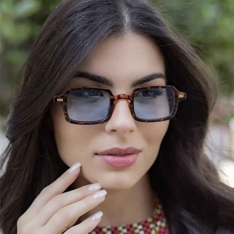Fashion Small Square Sunglasses Men Women Colorful Frame Sun Glasses Female Oculos Y2K Retro Gradient Hip Hop Shades UV400  ﻿