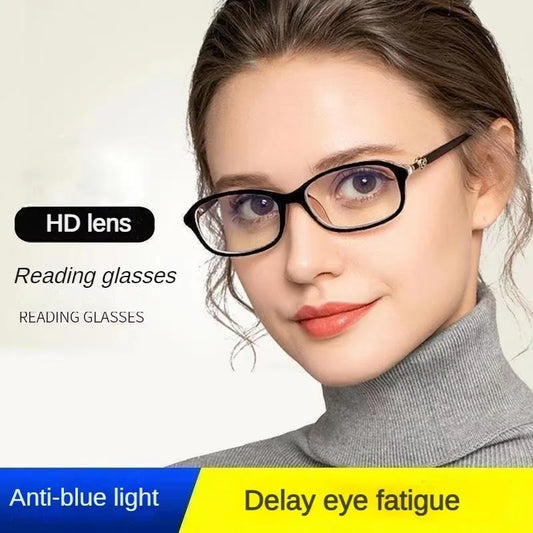 3PCS Reading Glasses Women 100°~+400° Anti-blue Light HD Ultra-light Magnifying Presbyopic Glasses