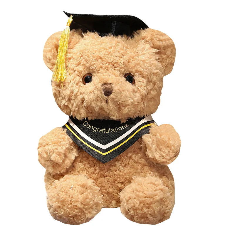 Doctor's Clothing Teddy Bear Doll Plush Toy Small Sitting Bear Doll Boys Girls Students Graduation Gift