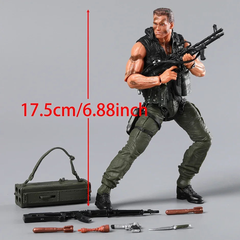 NECA Schwarzenegger Commando Action Figure Model Toys Creative Action Collection