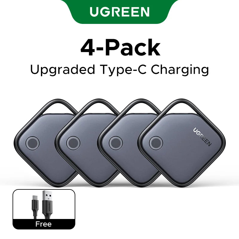 UGREEN Smart Bluetooth Tracker, Keys Finder Item Locator SmartTag Up to 2 Year Battery Phone Finder For Apple Find My (only IOS)