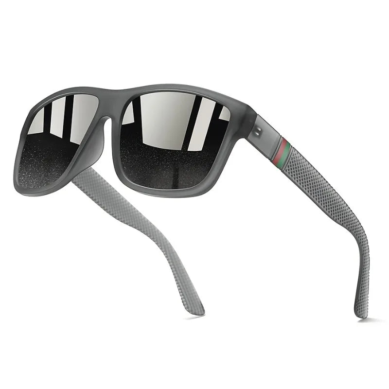 5pcs Oversized Fashion Colorful Stripe Design Unisex Square Men Women Glasses Classic Driving Traveling