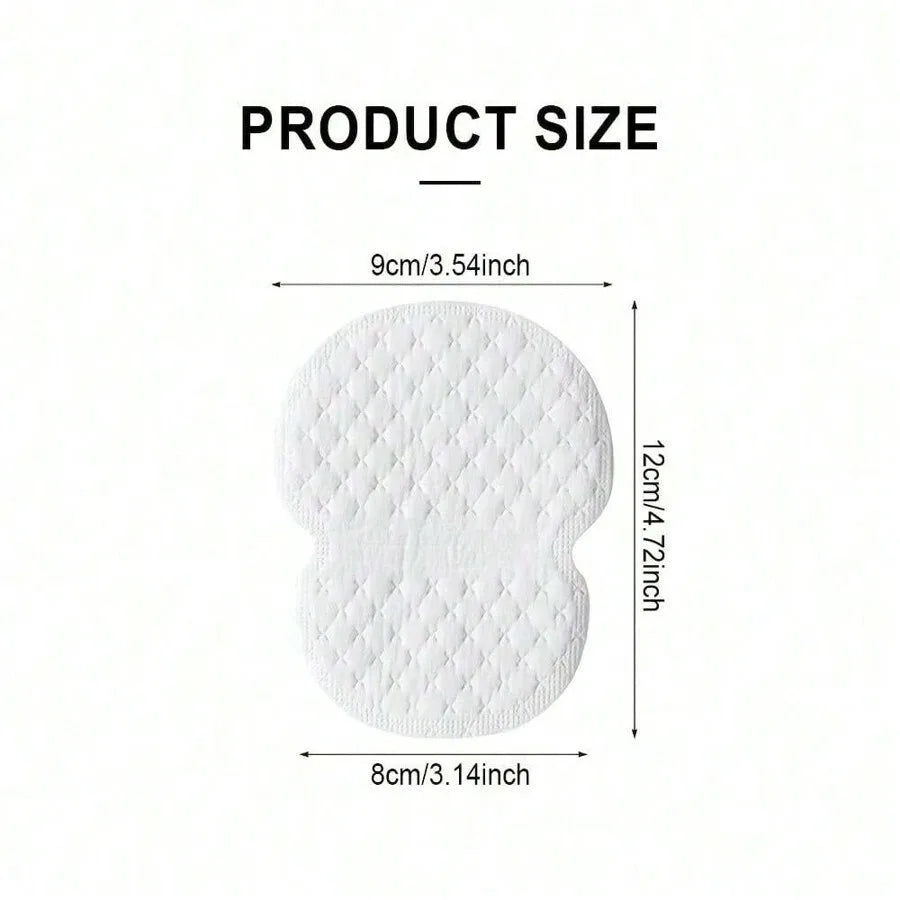 Moisture-Wicking Disposable Underarm Sweat Pads Breathable,Non-Trace, Leak-Proof Sweat Guards, Odor Control, for Outdoor Leisure