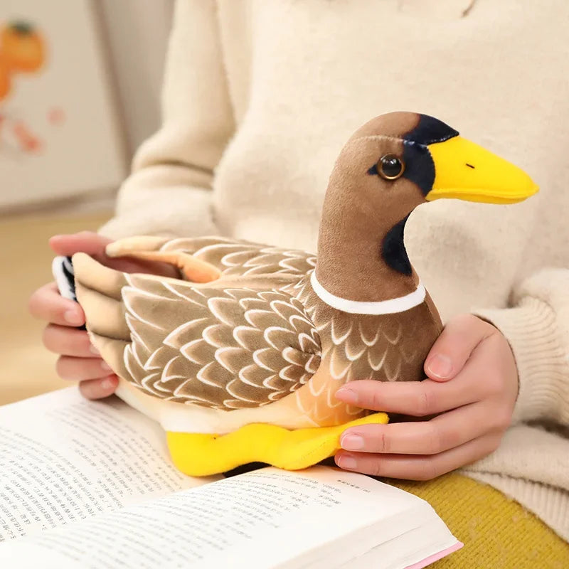 29cm Lifelike Green Swimming Wild Duck Plush Toy Simulation Animal Stuffed Doll Cute Children's room Decor Kids Birthday Gift
