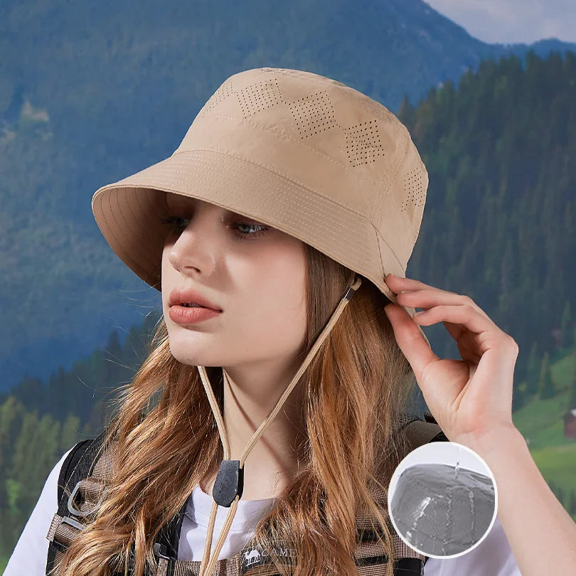 9263New quick-drying waterproof hat outdoor mountaineering fishing sunshade hat breathable small eared solid color fisherman