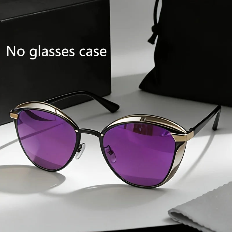 Classic Retro Butterfly Sunglasses with A Unisex Metal Frame Suitable for Driving Hiking and Parties Perfect for Gifting