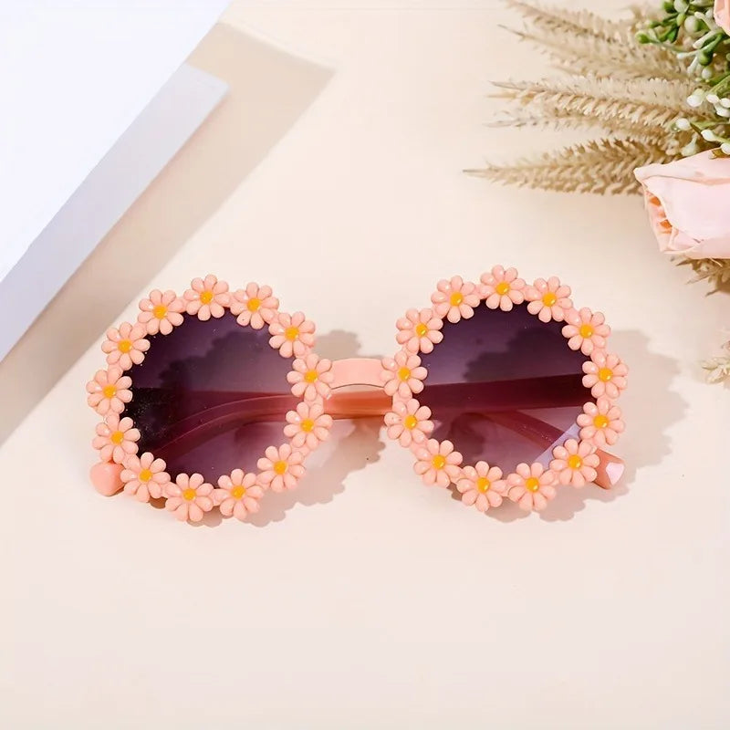 Charming Girl Flower Fashion Glasses, Glasses for Girls