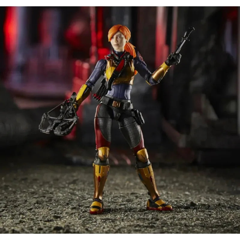Original Hasbro G.I. Joe Classified Series Scarlett Anime Figure Toy Model Collection