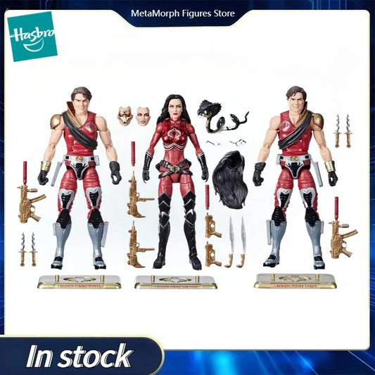 Original Hasbro G.I. Joe Classified Series Crimson Strike Team Baroness Tomax Xamot Anime Figures Toys Collection Models