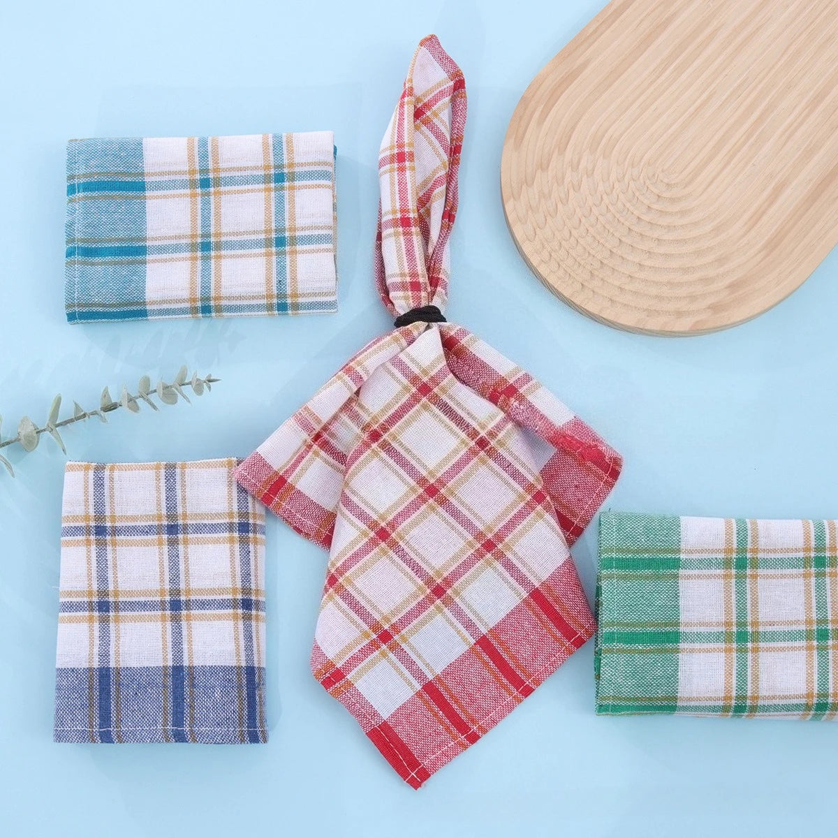 2/5/10pcs Kitchen Cleaning Cloths - Reusable Multi-Purpose Dish Towels, Tea Towels & Grid Cleaning Rags (Random Color)