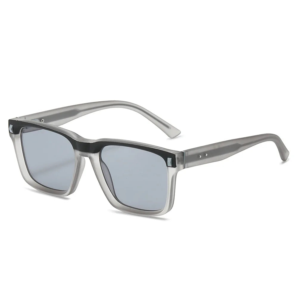 JNPCXI New Square Sunglasses Unisex Retro Style UV Protection Casual Sun Glasses for Men Women