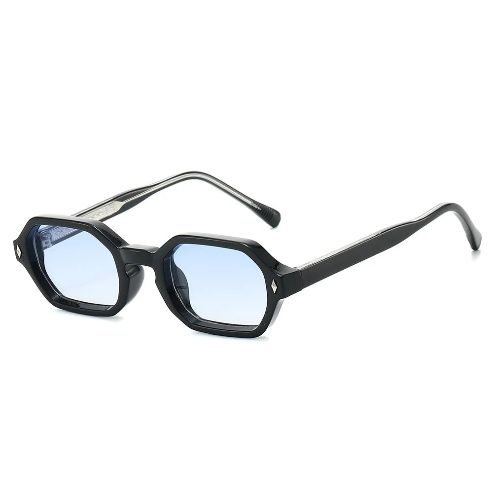 JNPCXI New Fashion Square Punk Sunglasses Men Women Luxury Brand Design Popular Gradient Sun Glasses Travel Eyewear