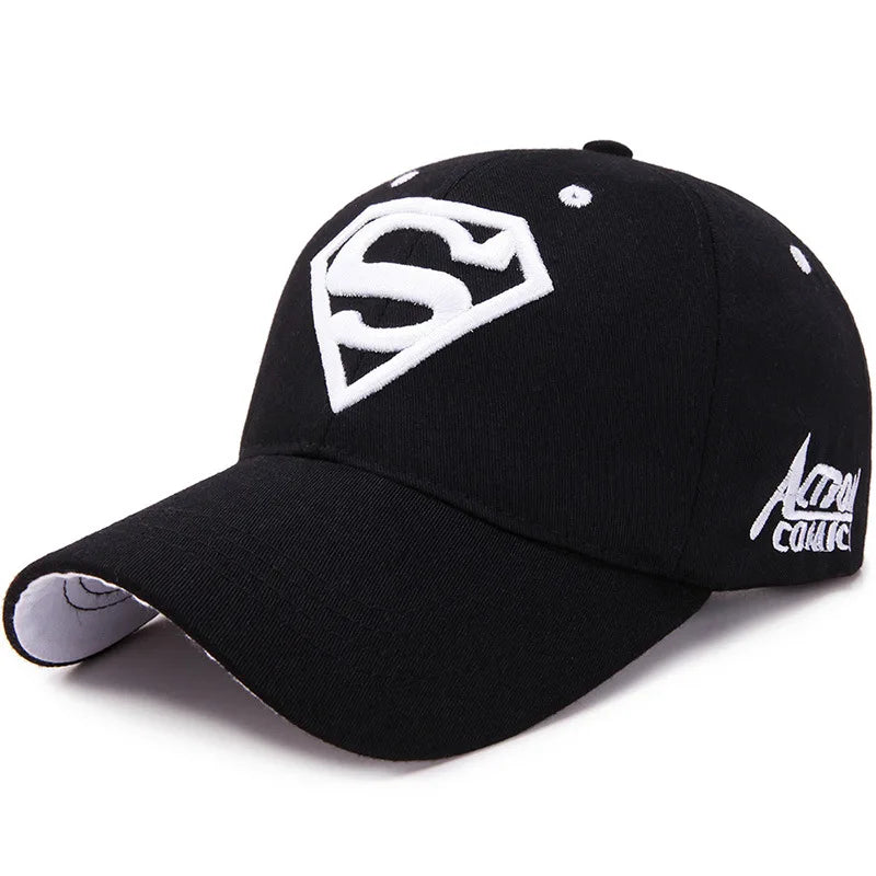 Street Superhero Embroidery Cap Cosplay Costume Adjustable Sun Hat Accessories