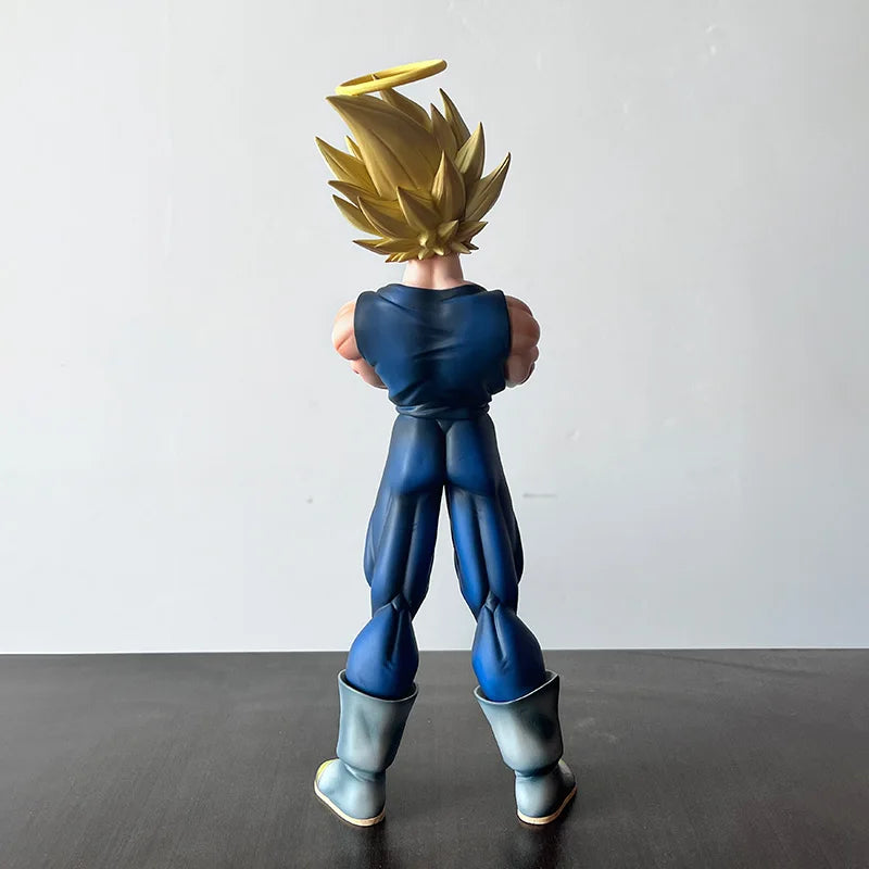 New Dragon Ball Z Majin Vegeta Figure Replace Head Vegeta Super Saiyan Action Figures 27cm/10.63inch Collection Model Toys Gifts