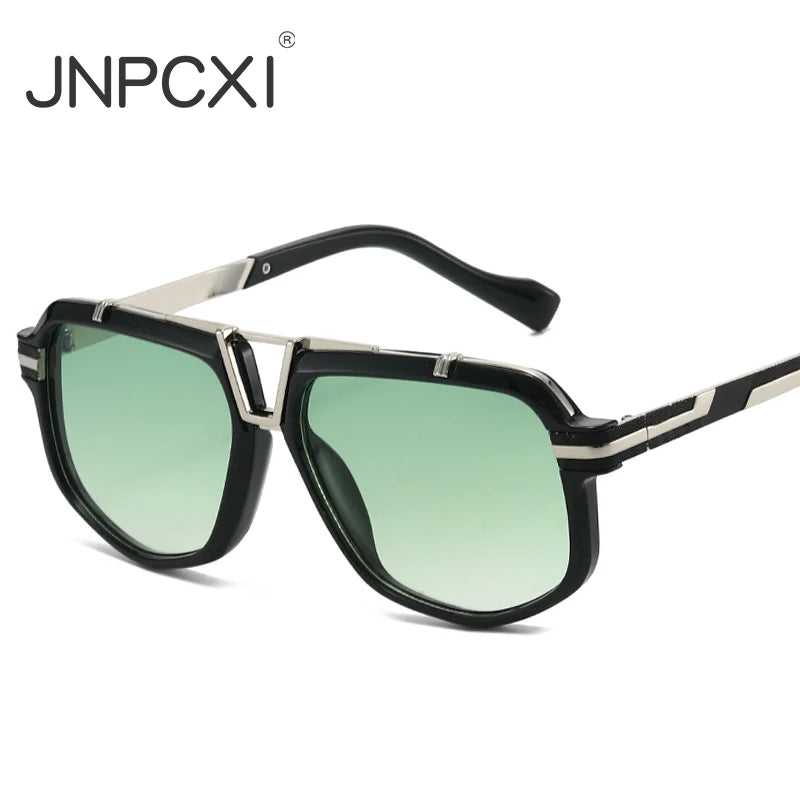 JNPCXI New Luxury Brand Men's Sunglasses 2026 Fashionable UV400 Protection Lens Unisex Women Design for Outdoor