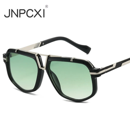 JNPCXI New Luxury Brand Men's Sunglasses 2026 Fashionable UV400 Protection Lens Unisex Women Design for Outdoor