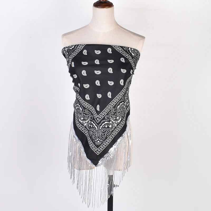 2023 New Vintage Paisley Tassel Scarf Fashion Ladies Wedding Party Scarf
