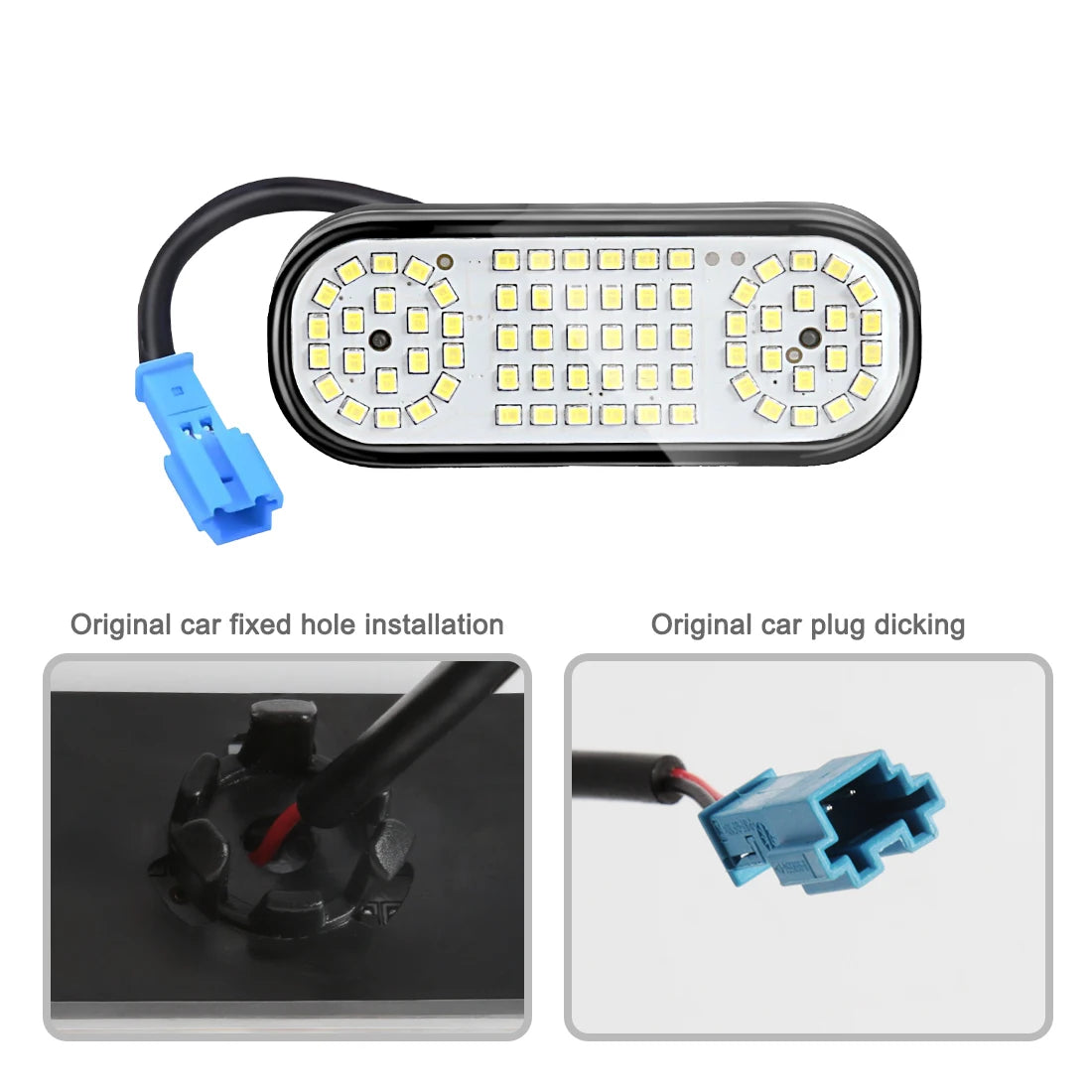 70 LED For Tesla Model Y 2021 2022 2023 2024 Trunk Lights Interior Luggage Tail Boot Lamp Original Connector Car Accessories