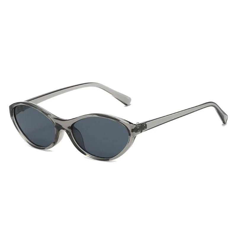 JNPCXI New Retro Cat Eye Sunglasses Shades UV400 Women Fashion Jelly Tea Sun Glasses