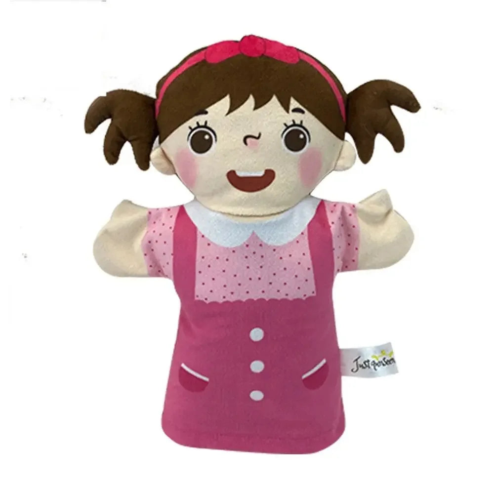 Family Hand Puppet Grandparents Parents Son Daughter Doll Plush Gloves Parent-child Interaction Story Telling Hand Puppets