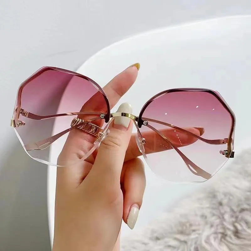 Stylish Frameless Polygon-Shaped Eyewear for Both Men And Women Perfect for Party Decorations