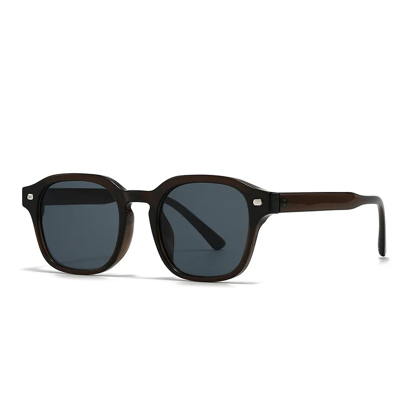 JNPCXI New Square Sunglasses Women Fashion Green Leopard Gradient Shades UV400 Retro Men Sun Glasses