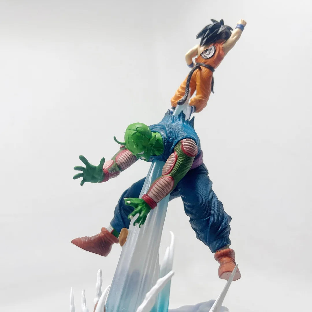 10 inches Dragon Ball Anime Figures Piccolo Vs Son Goku Battle Figurine Statue